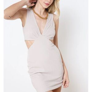 ILLA ILLA Backless Cream Dress